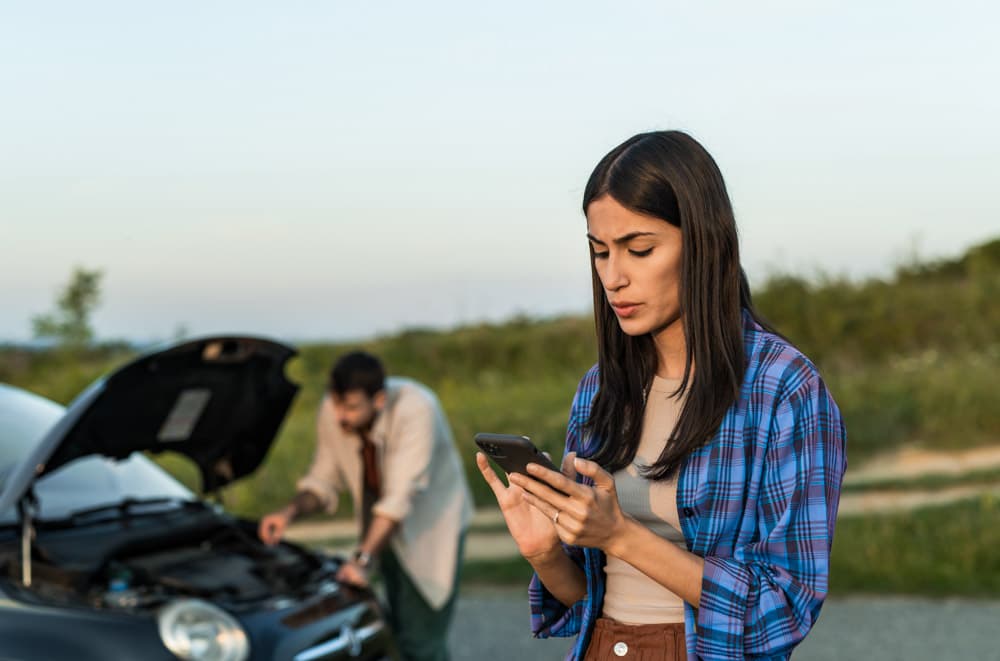 People reviewing insurance documents
